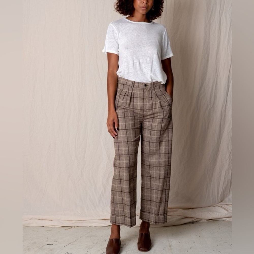 Town Clothes Pontoise Pants - sycamore plaid